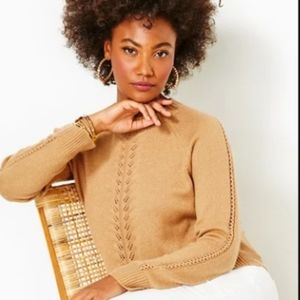 NWT Lilly Pulitzer Esma Sweater Rattan L